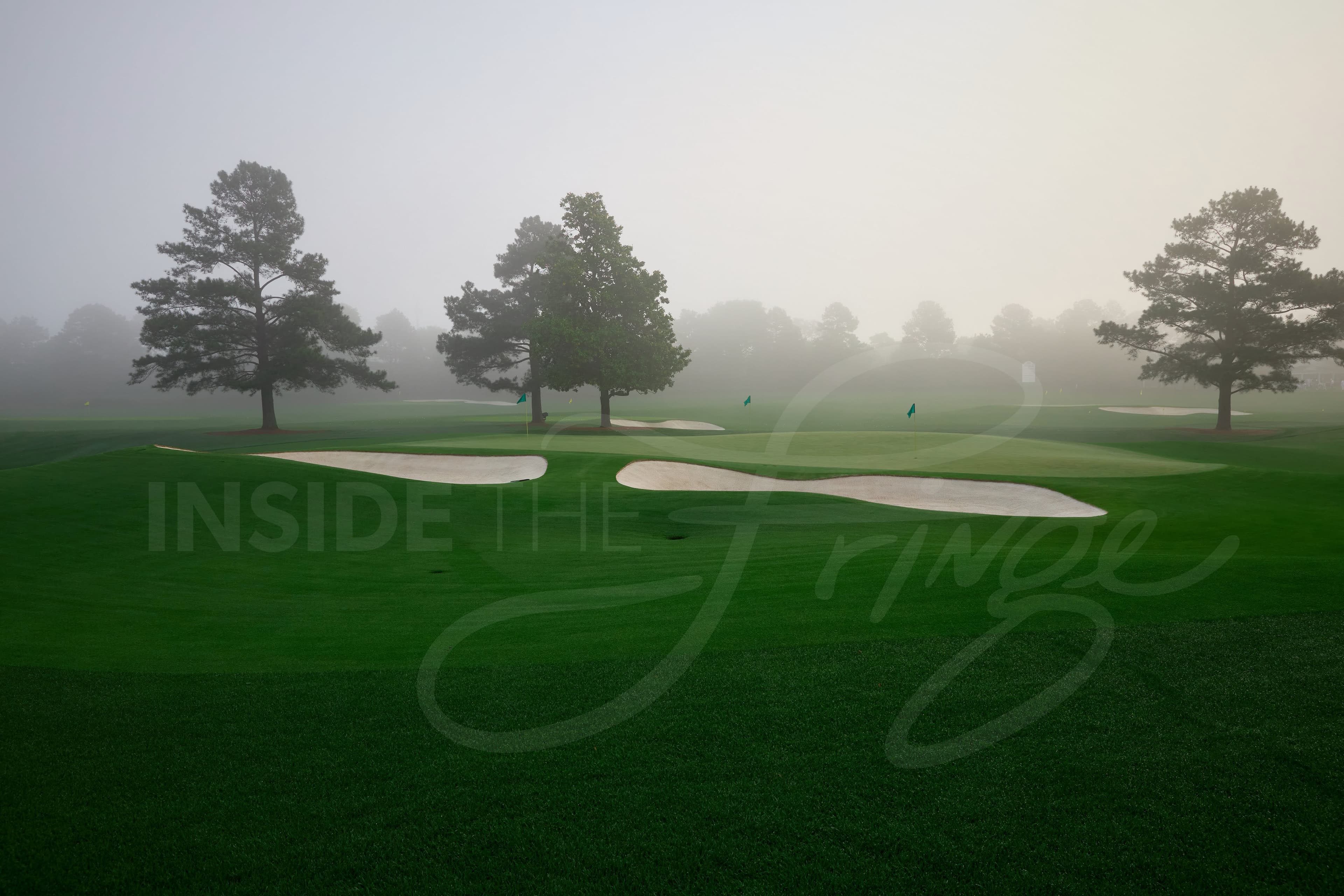 Morning mist over Augusta National Golf Club — Inside the Fringe